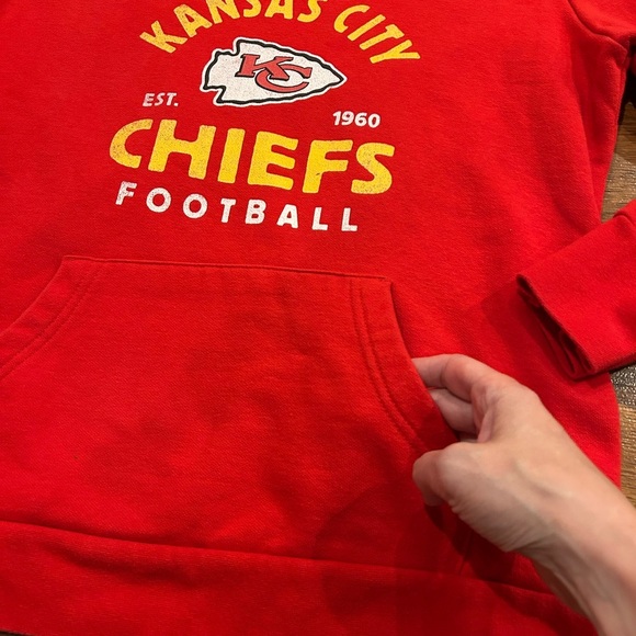 Kansas City Chiefs Football Women's Size Medium Pullover Hoodie Sweatshirt - Picture 4 of 5